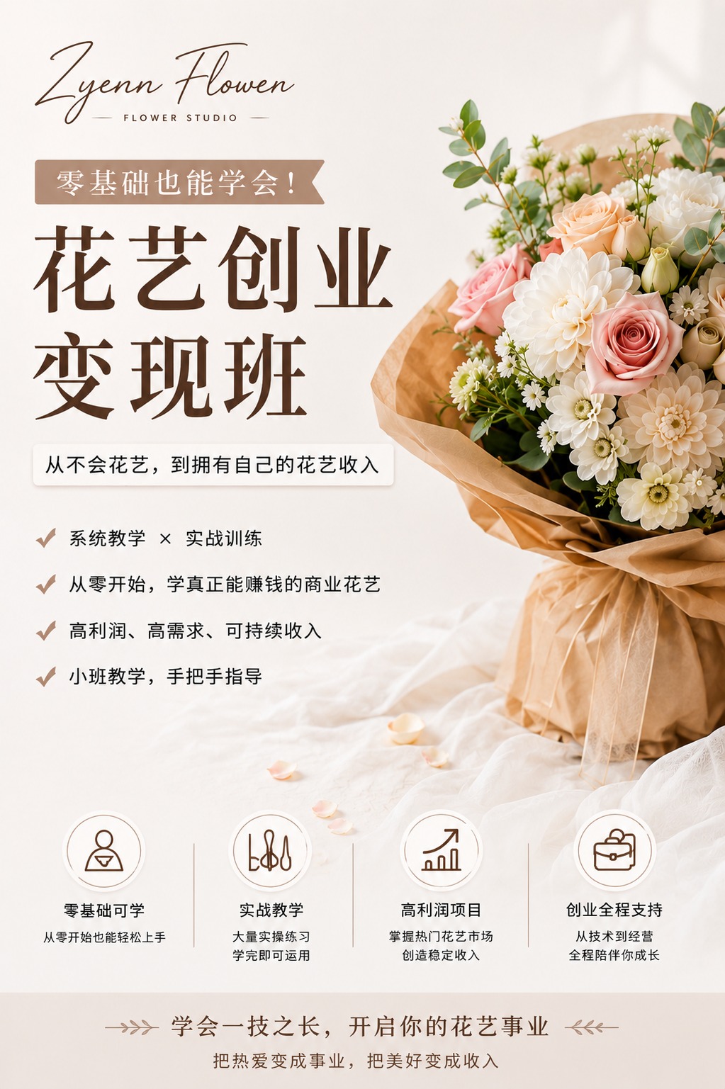 花艺创业变现班